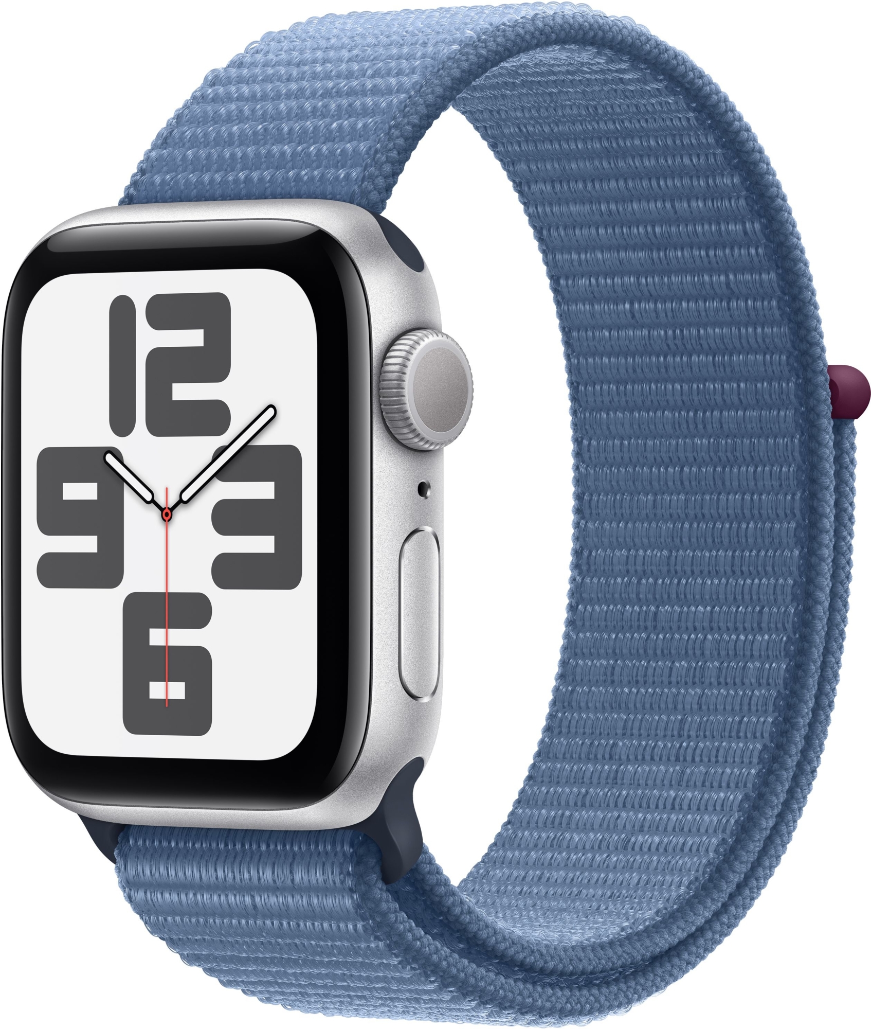 Apple Watch SE 2 40mm Silver Aluminum Case with Winter Blue Sport Loop (MRE33) 2023